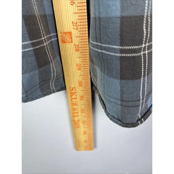 LL Bean Flannel Shirt Traditional Fit Mens Medium Plaid Button Down LOT OF 2 - Picture 13 of 15